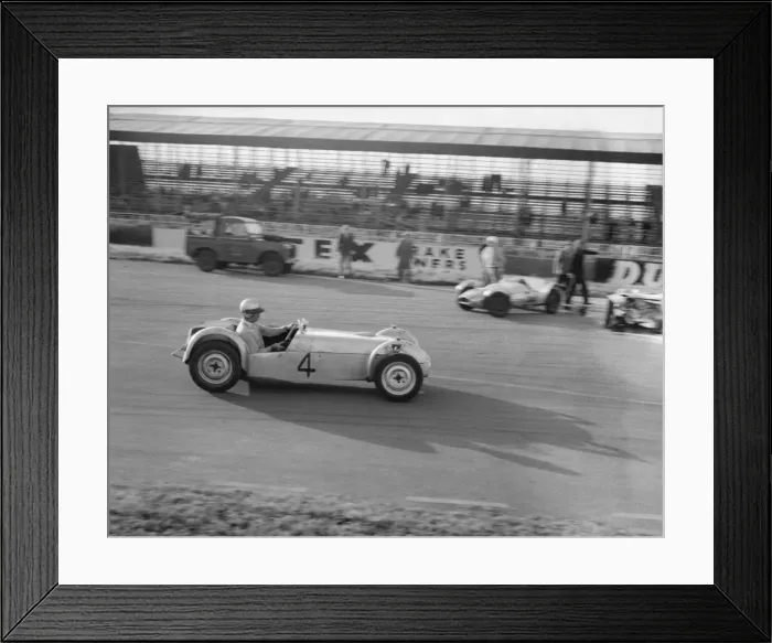 Framed Print : 1960 Lotus Seven, J. Cottrell at Silverstone. Creator: Unknown Framed Print : 1960 Lotus Seven, J. Cottrell at Silverstone. Creator: Unknown
