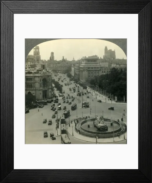Framed Print : The Calle de Alcala and Skyscrapers of Madrid, Spain, c1930s. Creator: Unknown Framed Print : The Calle de Alcala and Skyscrapers of Madrid, Spain, c1930s. Creator: Unknown