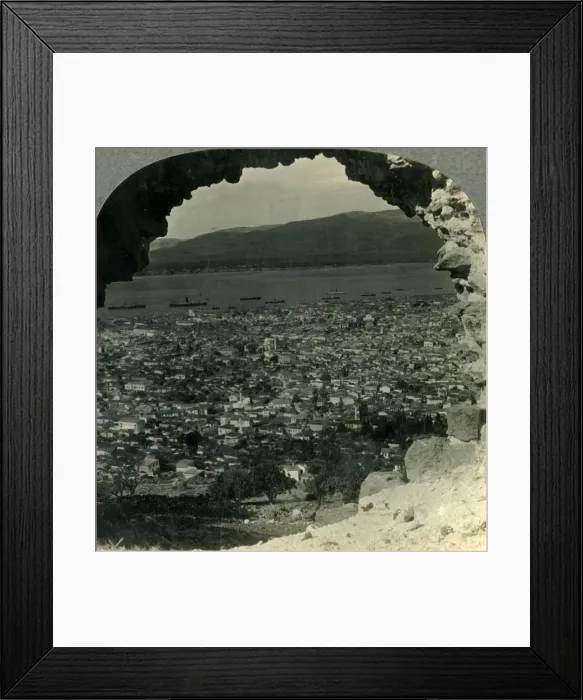 Framed Print : Izmir (Smyrna), the Chief City of Asiatic Turkey, and Its Harbor, c1930s. Creator: Unknown Framed Print : Izmir (Smyrna), the Chief City of Asiatic Turkey, and Its Harbor, c1930s. Creator: Unknown