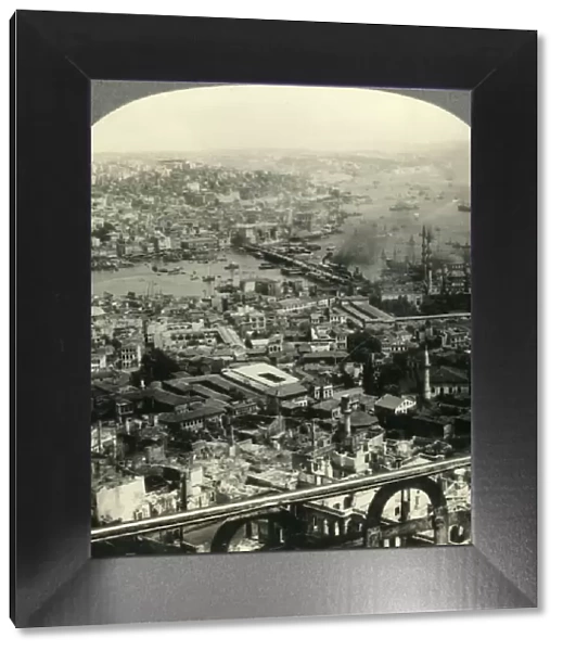 Beautiful Istanbul, a City of Two Continents - Asia in Distance to the Northeast (Right), c1930s