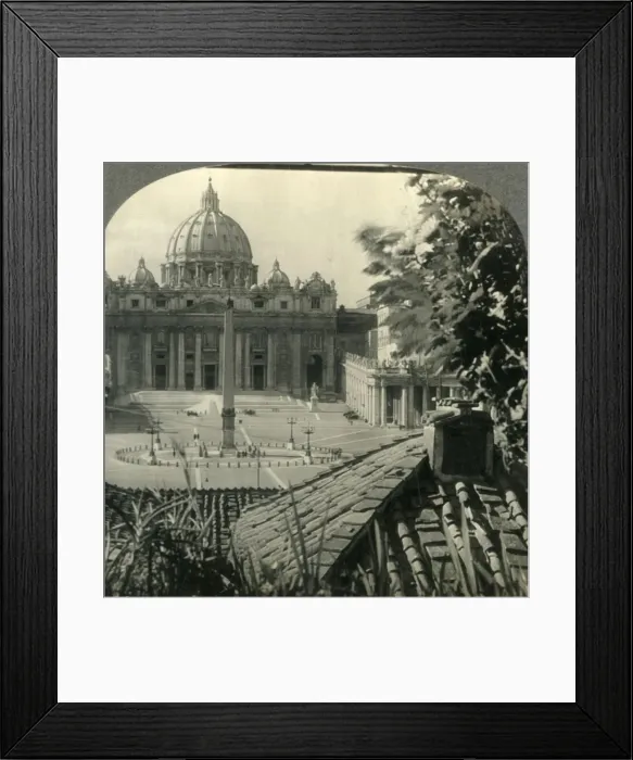 Framed Print : St. Peters, the Greatest of Churches, Rome, Italy, c1930s. Creator: Unknown Framed Print : St. Peters, the Greatest of Churches, Rome, Italy, c1930s. Creator: Unknown