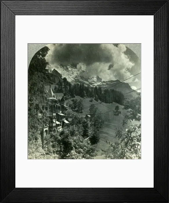 Framed Print : The Ever-Glorious Jungfrau, Switzerland, c1930s. Creator: Unknown Framed Print : The Ever-Glorious Jungfrau, Switzerland, c1930s. Creator: Unknown