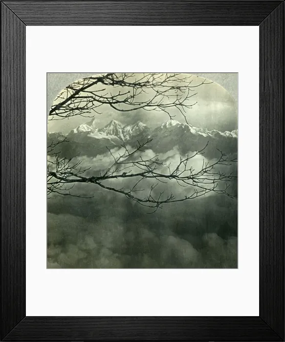 Framed Print : The Roof of the World - the Majestic Himalays, Northern India, c1930s Framed Print : The Roof of the World - the Majestic Himalays, Northern India, c1930s