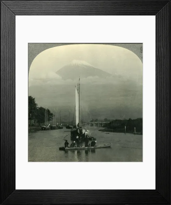 Framed Print : Beloved of Artists and Poets - Snow-capped Fuji, the sacred Mountain of Japan, c1930s Framed Print : Beloved of Artists and Poets - Snow-capped Fuji, the sacred Mountain of Japan, c1930s