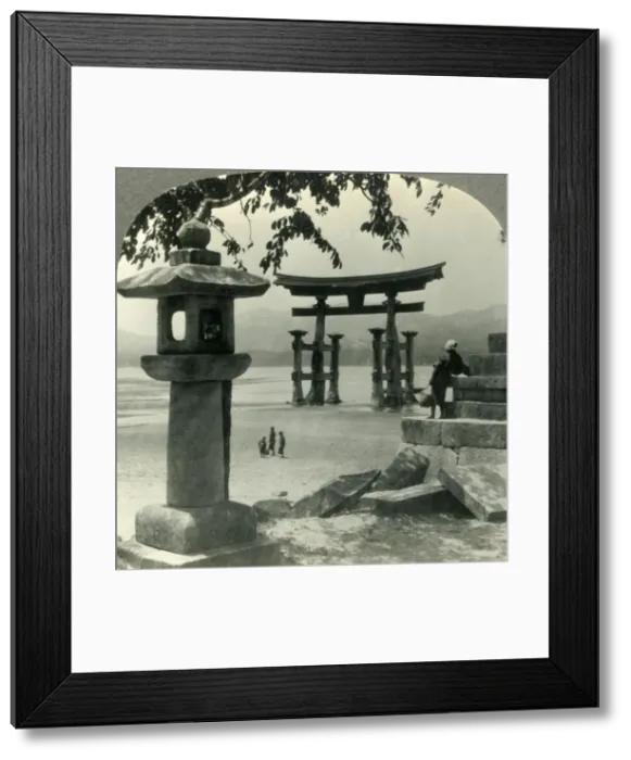 Framed Print : Where Tides climb Temple Stairs - the Famous Sacred Torii Gateway to the Shinto Shrine at Myajima Framed Print : Where Tides climb Temple Stairs - the Famous Sacred Torii Gateway to the Shinto Shrine at Myajima