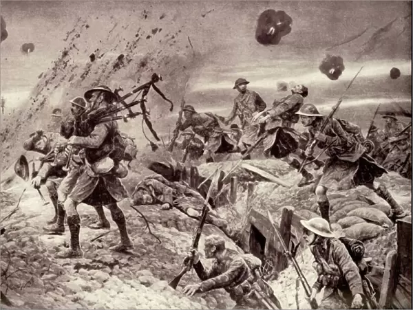 The Campbells are Coming! Brave Pipers Playing Highland Regiments to Victory, 1917
