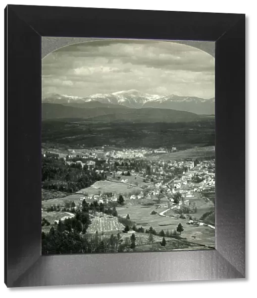 Across the Valley to the White Mountains - Mt. Washington in Distance, New Hampshire, c1930s