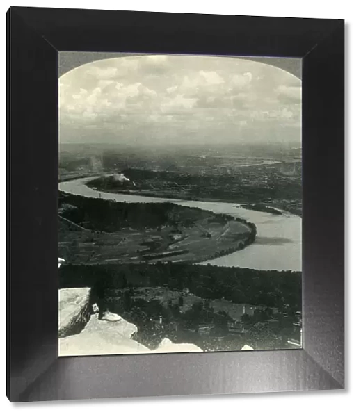 Chattanooga and Tennessee River Valley from Lookout Mountain, Tennessee, c1930s