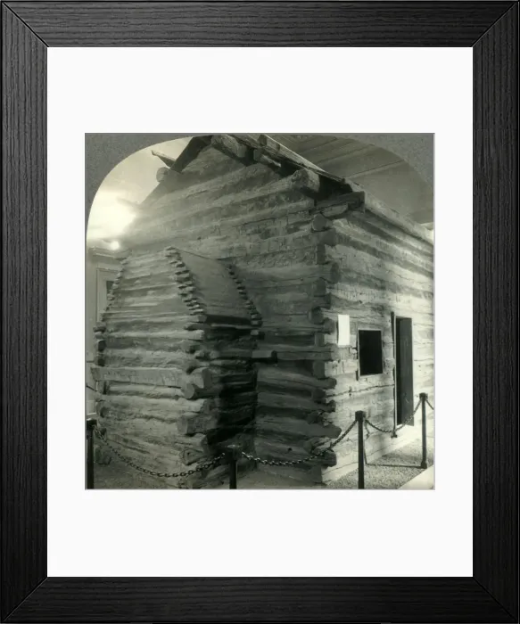 Framed Print : The Birthplace of Abraham Lincoln, Hodgensville, Kentucky, c1930s. Creator: Unknown Framed Print : The Birthplace of Abraham Lincoln, Hodgensville, Kentucky, c1930s. Creator: Unknown