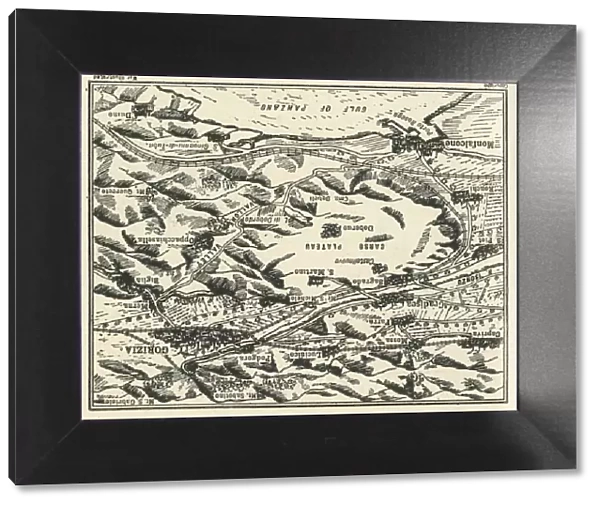 Relief Map of Gorizia and the Carso Plateau, 1917. Creator: Unknown