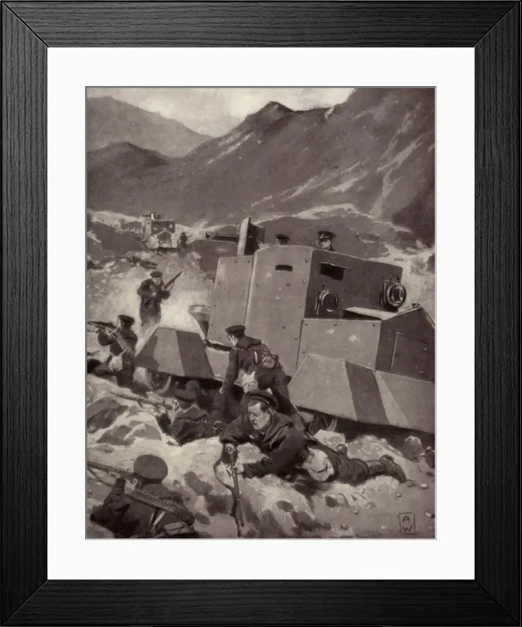 Framed Print : British Armoured Cars in the Caucasus, 1917. Creator: Unknown Framed Print : British Armoured Cars in the Caucasus, 1917. Creator: Unknown