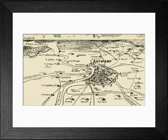 Framed Print : Antwerp and its Roots, 1915. Creator: Unknown Framed Print : Antwerp and its Roots, 1915. Creator: Unknown