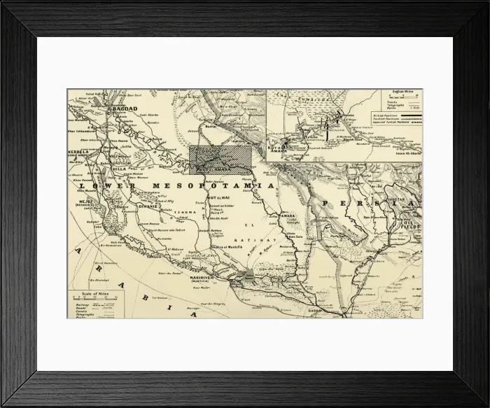 Framed Print : The Hour of Fate on the Tigris, 1916. Creator: Unknown Framed Print : The Hour of Fate on the Tigris, 1916. Creator: Unknown