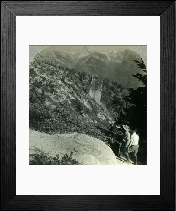 Framed Print : The Great Western Divide from Panther Gap, Sequoia Nat. Park, Calif. c1930s. Creator: Unknown Framed Print : The Great Western Divide from Panther Gap, Sequoia Nat. Park, Calif. c1930s. Creator: Unknown