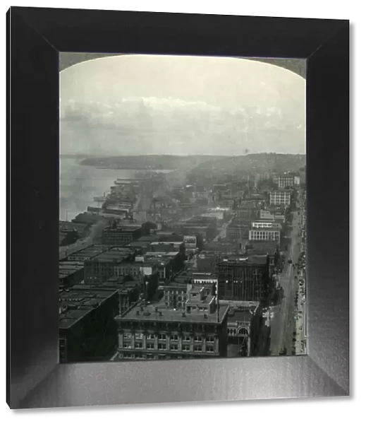 Seattle and Puget Soungd from the Smith Building, Washington, c1930s. Creator: Unknown