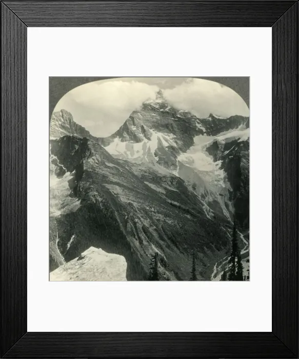Framed Print : Mt. Sir Donald, Matterhorn of North American Alps, B. C. Canada, c1930s. Creator: Unknown Framed Print : Mt. Sir Donald, Matterhorn of North American Alps, B. C. Canada, c1930s. Creator: Unknown