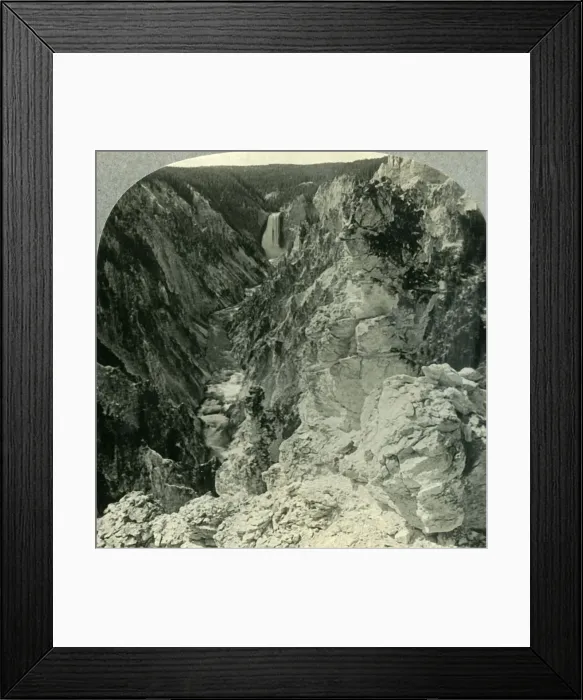 Framed Print : The Grand Canyon of the Yellowstone, Yellowstone National Park, Wyoming, c1930s Framed Print : The Grand Canyon of the Yellowstone, Yellowstone National Park, Wyoming, c1930s