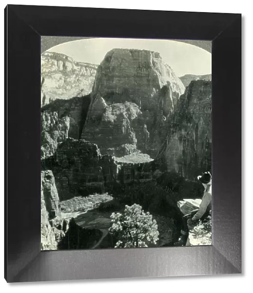 The Temple of Zion from the West Rim Trail, Zion National Park, Utah, c1930s. Creator: Unknown