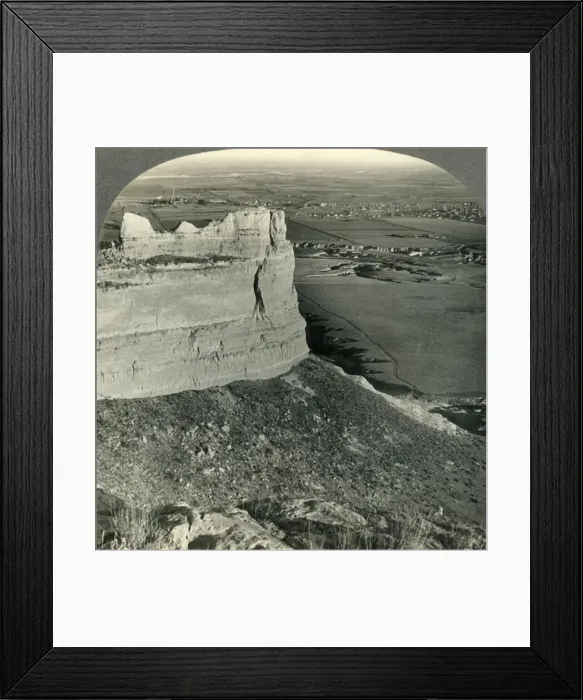 Framed Print : Looking Across Sugar Beet Fields, Platte River Valley, Scotts Bluff, Nebraska, c1930s Creator Framed Print : Looking Across Sugar Beet Fields, Platte River Valley, Scotts Bluff, Nebraska, c1930s Creator