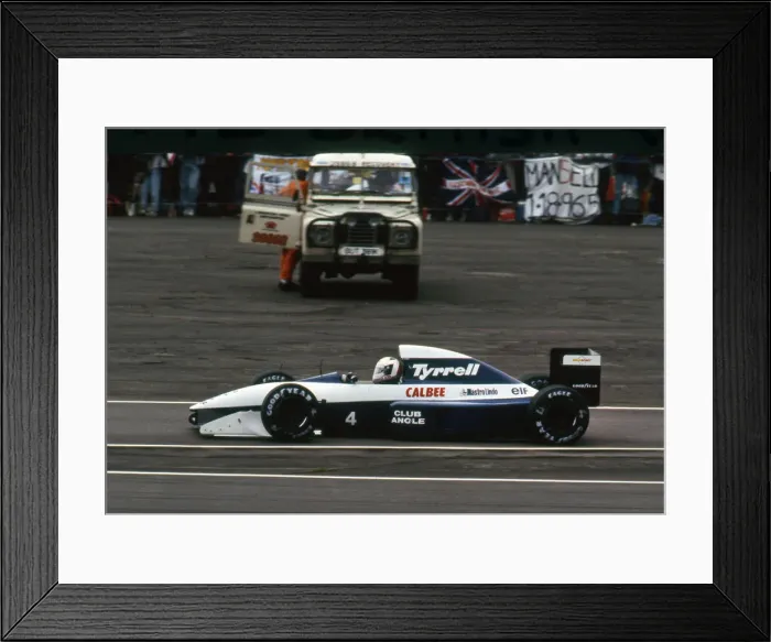 Framed Print : Tyrrell Ilmor 020-B, Andrea De Cesaris 1992 British Grand Prix. Creator: Unknown Framed Print : Tyrrell Ilmor 020-B, Andrea De Cesaris 1992 British Grand Prix. Creator: Unknown
