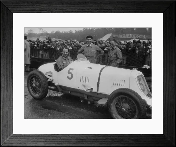 Framed Print : Maserati-Straight 8CM 2. 9, Whitney Straight Brooklands International Trophy 1934. Creator: Unknown Framed Print : Maserati-Straight 8CM 2. 9, Whitney Straight Brooklands International Trophy 1934. Creator: Unknown