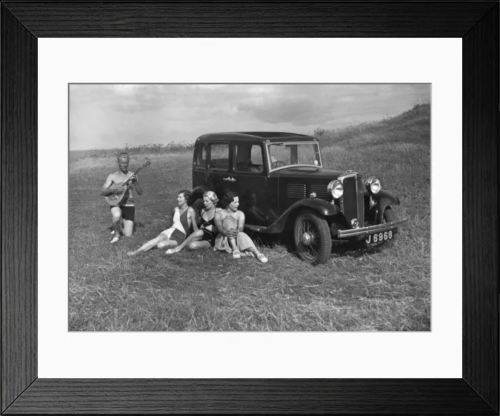 Framed Print : 1932 Standard Little Nine, in Jersey, Channel Islands. Creator: Unknown