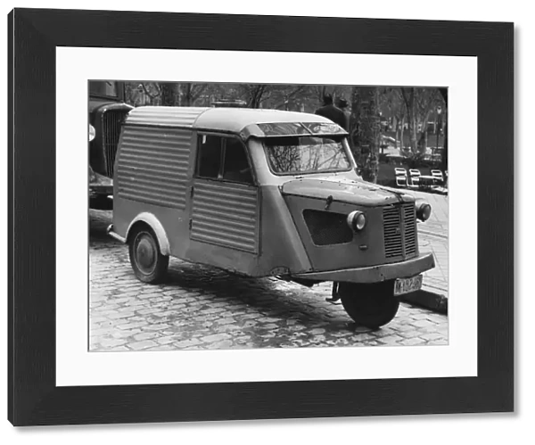 1956 Mymsa 3 wheel van. Creator: Unknown