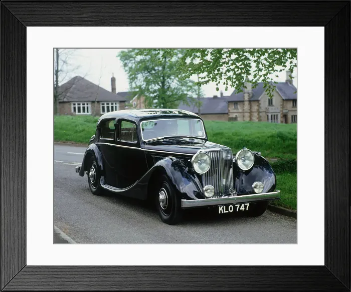 Framed Print : 1947 Jaguar MKIV 3. 5 litre. Reg KLO 747. Creator: Unknown Framed Print : 1947 Jaguar MKIV 3. 5 litre. Reg KLO 747. Creator: Unknown