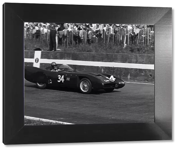 1954 Lotus VIII driven by Colin Chapman at Crystal Palace. Creator: Unknown