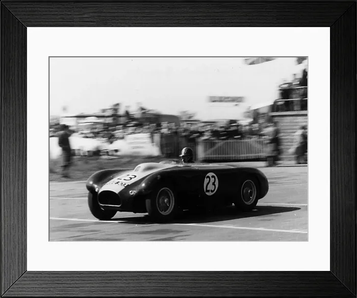 Framed Print : Lister, Scott Brown, Silverstone 1955. Creator: Unknown