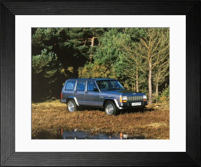 Framed Print : 1993 Jeep Cherokee 4. 0 litre. Creator: Unknown Framed Print : 1993 Jeep Cherokee 4. 0 litre. Creator: Unknown