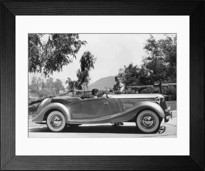 Framed Print : 1936 Jensen Ford V8 Model 68. Creator: Unknown Framed Print : 1936 Jensen Ford V8 Model 68. Creator: Unknown
