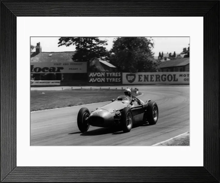 Framed Print : 1955 Maserati 250F, Behra at Aintree. Creator: Unknown Framed Print : 1955 Maserati 250F, Behra at Aintree. Creator: Unknown