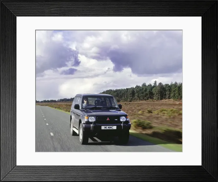 Framed Print : 1995 Mitsubishi Shogun 3. 5 V6. Creator: Unknown Framed Print : 1995 Mitsubishi Shogun 3. 5 V6. Creator: Unknown