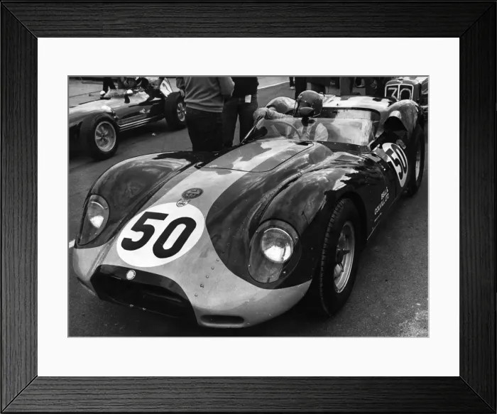 Framed Print : Lister Jaguar, Brands Hatch 1980. Creator: Unknown Framed Print : Lister Jaguar, Brands Hatch 1980. Creator: Unknown