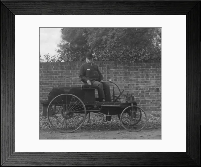 Framed Print : John Henry Knight on Knight 1895. Creator: Unknown Framed Print : John Henry Knight on Knight 1895. Creator: Unknown