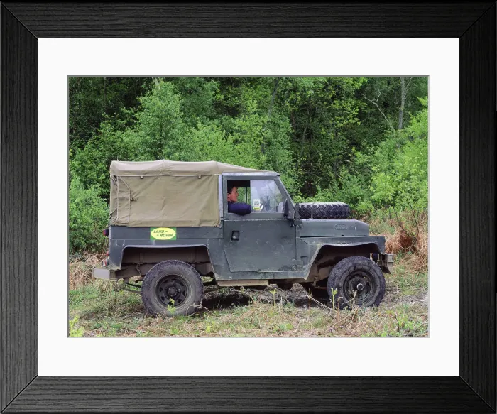 Framed Print : 1974 Land Rover Military Lightweight. Creator: Unknown Framed Print : 1974 Land Rover Military Lightweight. Creator: Unknown