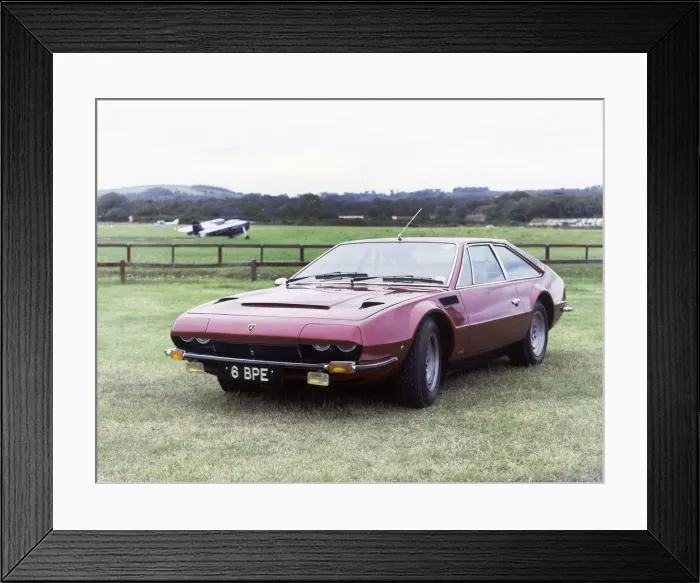 Framed Print : 1973 Lamborghini Jarama 400GTS. Creator: Unknown Framed Print : 1973 Lamborghini Jarama 400GTS. Creator: Unknown