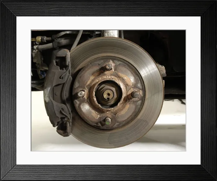 Framed Print : 2001 Ford Ka brake disc. Creator: Unknown Framed Print : 2001 Ford Ka brake disc. Creator: Unknown