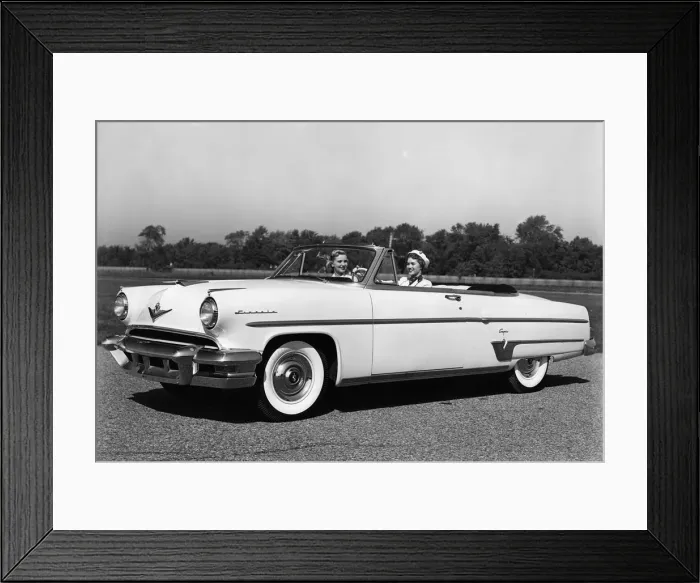 Framed Print : 1953 Lincoln Capri Convertible. Creator: Unknown Framed Print : 1953 Lincoln Capri Convertible. Creator: Unknown