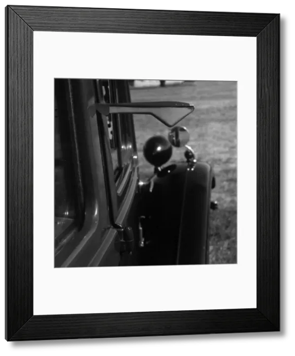 Framed Print : Semaphore indicator arm on 1937 Morris 8 series II. Creator: Unknown Framed Print : Semaphore indicator arm on 1937 Morris 8 series II. Creator: Unknown