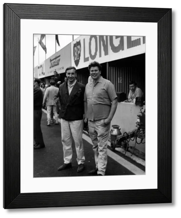 Framed Print : Tim Parnell (right) and Roy Salvadori in 1965. Creator: Unknown Framed Print : Tim Parnell (right) and Roy Salvadori in 1965. Creator: Unknown