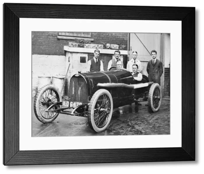Framed Print : 1914 Opel 4. 5 litre G, P car, Segrave at the wheel. Creator: Unknown Framed Print : 1914 Opel 4. 5 litre G, P car, Segrave at the wheel. Creator: Unknown