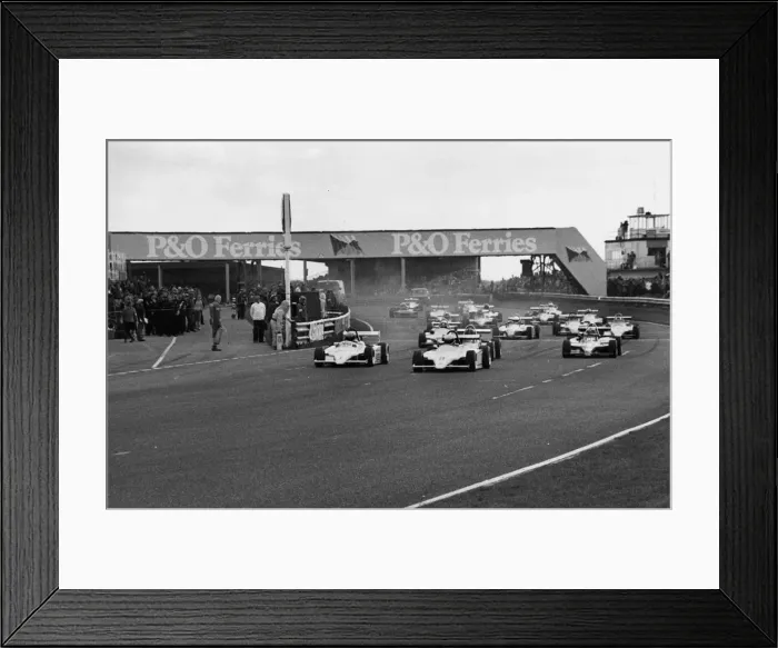 Framed Print : Start of F3 race at Thruxton, Senna front row on left, 4th April 1983. Creator: Unknown Framed Print : Start of F3 race at Thruxton, Senna front row on left, 4th April 1983. Creator: Unknown