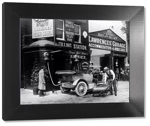 Lawrences garage in Brixton, London 1924. Creator: Unknown