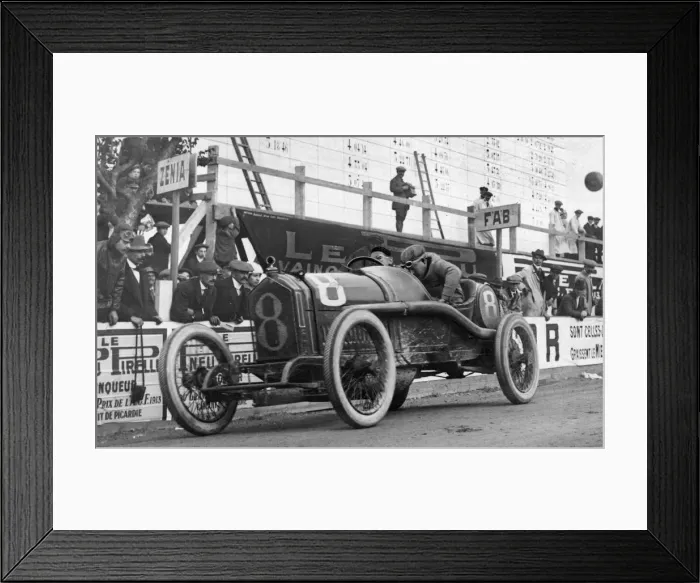 Framed Print : Peugeot, Georges Boillot, winner 1913 French Grand Prix. Creator: Unknown Framed Print : Peugeot, Georges Boillot, winner 1913 French Grand Prix. Creator: Unknown