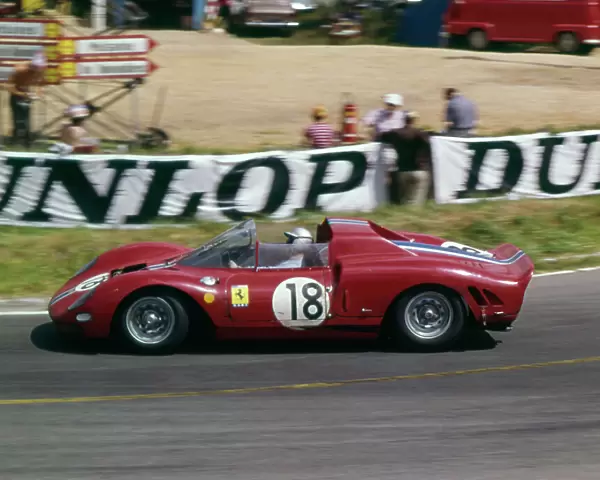 Ferrari 365 P2, Rodriguez - Vaccarella, 1966 Le Mans. Creator: Unknown