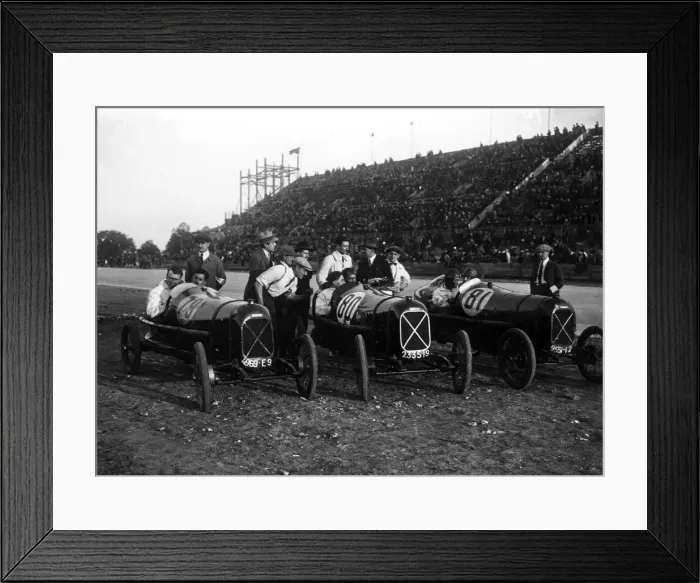 Framed Print : Salmsons victorious team at Montlherys first meeting 1924. Creator: Unknown Framed Print : Salmsons victorious team at Montlherys first meeting 1924. Creator: Unknown