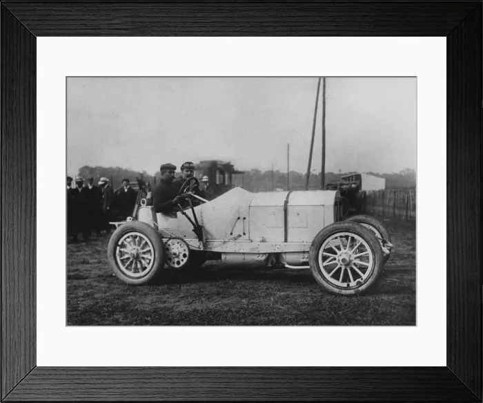 Framed Print : 1908 Mercedes, Lautenschlager winner of French Grand Prix. Creator: Unknown Framed Print : 1908 Mercedes, Lautenschlager winner of French Grand Prix. Creator: Unknown