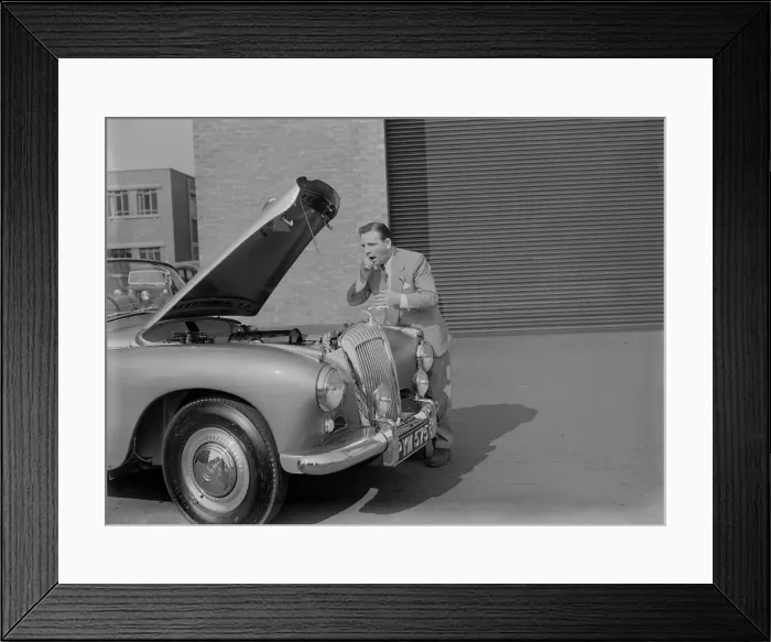Framed Print : 1955 Daimler Conquest Roadster by Hooper used in Norman Wisdom film Up in the World Framed Print : 1955 Daimler Conquest Roadster by Hooper used in Norman Wisdom film Up in the World